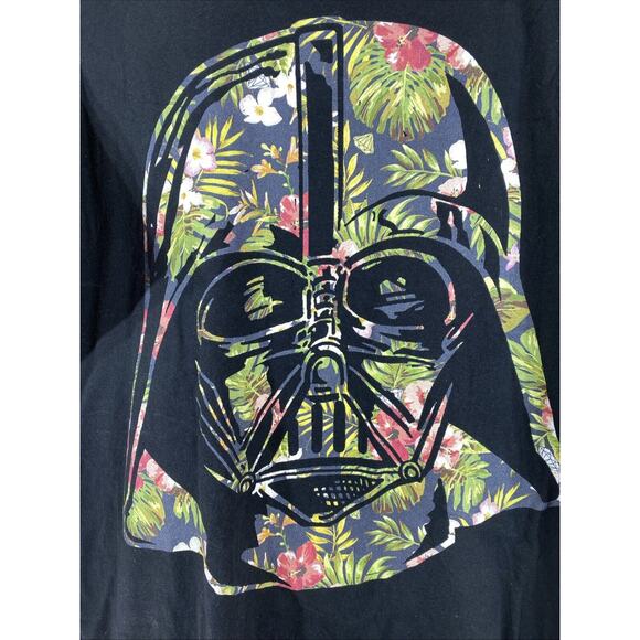 Star Wars Darth Vader Floral Graphic T-shirt Men's 2xl Chest 52" Never Worn - Picture 2 of 5